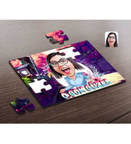 BK Gift Kişiye Özel Kadınlar Günü O Çok Güzel Karikatürlü Ahşap Puzzle-1