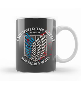 Attack On Titan Maria Wall Kupa Bardak Porselen