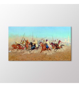 Arty Tablo Charging Horsemen Tablo (Karışık)