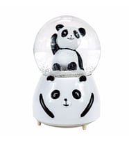 Panda Büyük Boy Püskürtmeli Işıklı Müzikli Kar Küresi