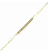 Bileklik Sıra Taşlı Beyaz 2,29 Gram 14 Ayar Altın