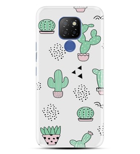 Kılıfland Huawei General Mobile GM 20 Kılıf Silikon Resimli Kapak Cactus Pattern Stok 901