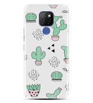 Kılıfland Huawei General Mobile GM 20 Kılıf Silikon Resimli Kapak Cactus Pattern Stok 901