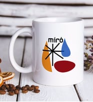 Miro Tasarımlı Beyaz Kupa Bardak