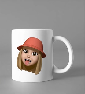 Emoji Kız Stiker Kupası