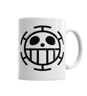 Trafalgar's Flag One Piece Kupa Bardak Porselen