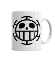 Trafalgar's Flag One Piece Kupa Bardak Porselen