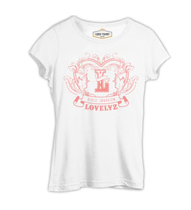Lovelyz - Invasion Beyaz Kadın Tshirt