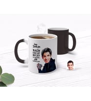 BK Gift Kişiye Özel Erkek Her Şey Yolundaymış Gibi Karikatürlü Sihirli Kupa Bardak-4 (Beyaz)