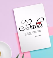 BK Gift Kişiye Özel Mânâ Baba Beyaz Defter