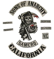 SONS OF ANARCHY YAMA SETİ 9 PARÇA NAKIŞLI KUMAŞ
