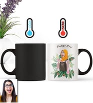 BK Gift Kişiye Özel Türbanlı Karikatürlü Sihirli Kupa Bardak 39749