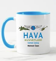 Hava Kuvvetleri Uzman Çavuş Kupa Bardağı Mavi