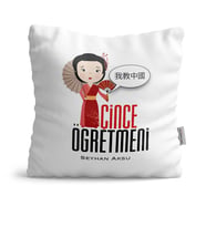 BK Gift Kişiye Özel Çince Öğretmeni  Yastık