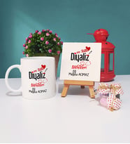 Mesajlı Diyaliz Teknikeri Hediye Kupa Bardak ve Dekoratif Taş Baskı Hediye Seti