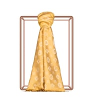 İpekevi Gold Monogram İpek Şal