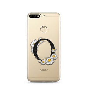 Papatya Harf Tasarım Süper Şeffaf Silikon Telefon Kılıfı Huawei Honor 7c-Y7 (201