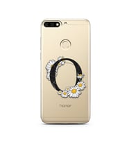 Papatya Harf Tasarım Süper Şeffaf Silikon Telefon Kılıfı Huawei Honor 7c-Y7 (201