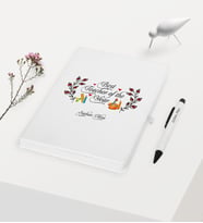 BK Gift Kişiye Özel Yılın En İyi Öğretmeni Temalı Beyaz Defter Kalem Hediye Seti - 1
