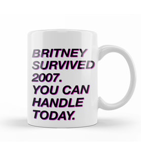 Britney Survived  Kupa Bardak Porselen