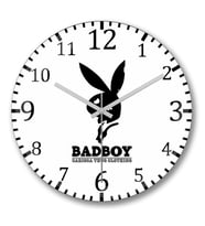Bad Boy Play Duvar Saati Bombeli Gercek Cam