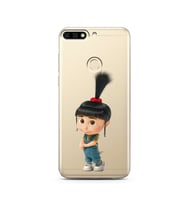 Agnes Tasarımlı Süper Şeffaf Silikon Telefon Kılıfı Huawei Honor 7c-Y7 (2018)