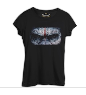 Maymunlar Gezegeni Siyah Kadın Tshirt