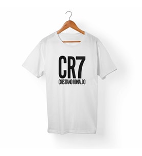 Cristian Ronaldo/ CR7 Beyaz Tişört