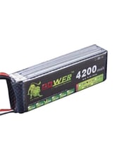 Lion Power 4200 Mah 11.1V 3s 30C Lipo Batarya Pil Drone Uçak Tekne Uyumlu T Plug