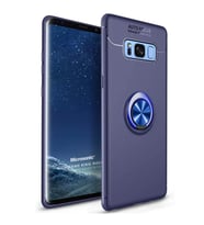 Microsonic Samsung Galaxy S8 Plus Kılıf Kickstand Ring Holder Lacivert