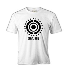 2NE1 - Logo 2 Beyaz Erkek Tshirt