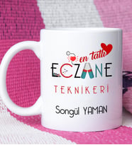 Mesajlı Eczane Teknikeri Kupa Bardak