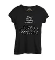 Star Wars - The Force Awakens 4 Siyah Bayan Tshirt