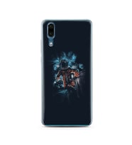 Uzay Boşluğu Tasarım Süper Şeffaf Silikon Telefon Kılıfı Huawei P20 