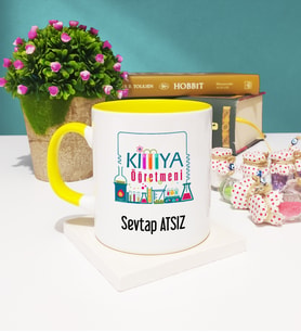 Kimya Öğretmeni Kupa Bardak Sarı