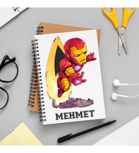 Marvel Demir Adam Defteri Kişiye Özel