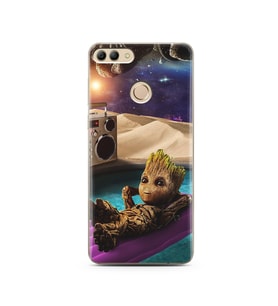 Baby Groot Tasarım Süper Şeffaf Silikon Telefon Kılıfı Huawei Y9 2018