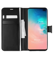 Microsonic Samsung Galaxy S10 Plus Kılıf Delux Leather Wallet Siyah