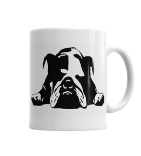 Bulldog Kupa Bardak Porselen