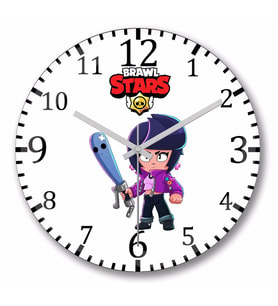 Brawl Stars  Bıbı Duvar Saati Bombeli Gercek Cam
