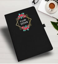 KİŞİYE ÖZEL  ÇİÇEK TEMALI  DEFTER &  AJANDA