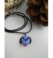 HANDMADE EL YAPIMI MURANO CAM KOLYE - KÖPEK MODELİ