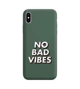 Iphone Xs No Bad Tasarımlı Koyu Yeşil Lansman Telefon Kılıfı