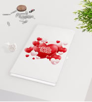 BK Gift Kişiye Özel Sevgililer Günü Beyaz Defter-136