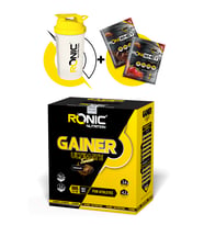 Ronic Nutrition Gainer Ultimate 6000 G Kilo Almaya Yardımcı Karbonhidrat Tozu + Shaker ve 2 Adet Tek Kullanımlık Whey Protein Hediye