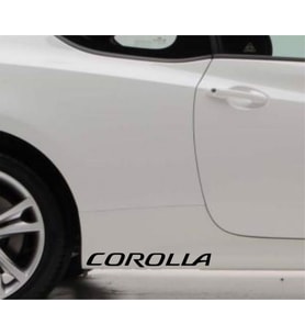 Toyota Corolla Araba Sticker Yapıştırma 2 ADET