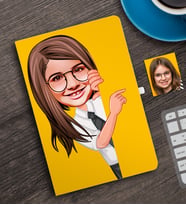 BK Gift Kişiye Özel Kız Çocuk Karikatürlü Defter-1