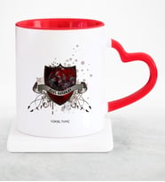 BK Gift Kişiye Özel Mesleki Özel Harekat Kırmızı Kalpli Kupa Bardak  2