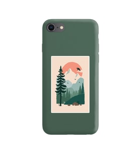 Koyu Yeşil Lansman Kılıf iPhone 8