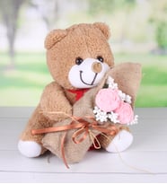 Kokulu Taş Aranjmanlı Şirin Peluş Ayıcık 93343